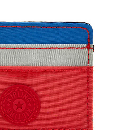 Kipling Cardy Card Holder Tassen Blauw Rood | BE 2053NW